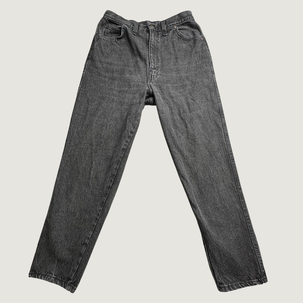 Vintage Congo Jeans Pants Womens 14 AVG Black Mom High Rise Tapered Leg USA Made